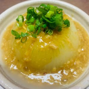 新玉葱🧅の干しエビ🦐あんかけ😋