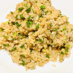明太子と大葉の炒飯😋