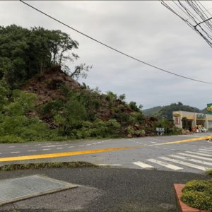 鹿島街道の通行止め