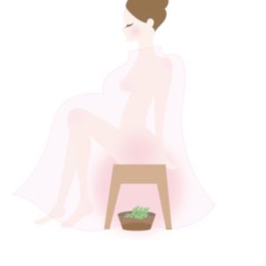 夏のよもぎ蒸し